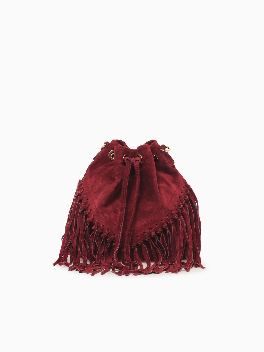 Jolene Red Suede Gold