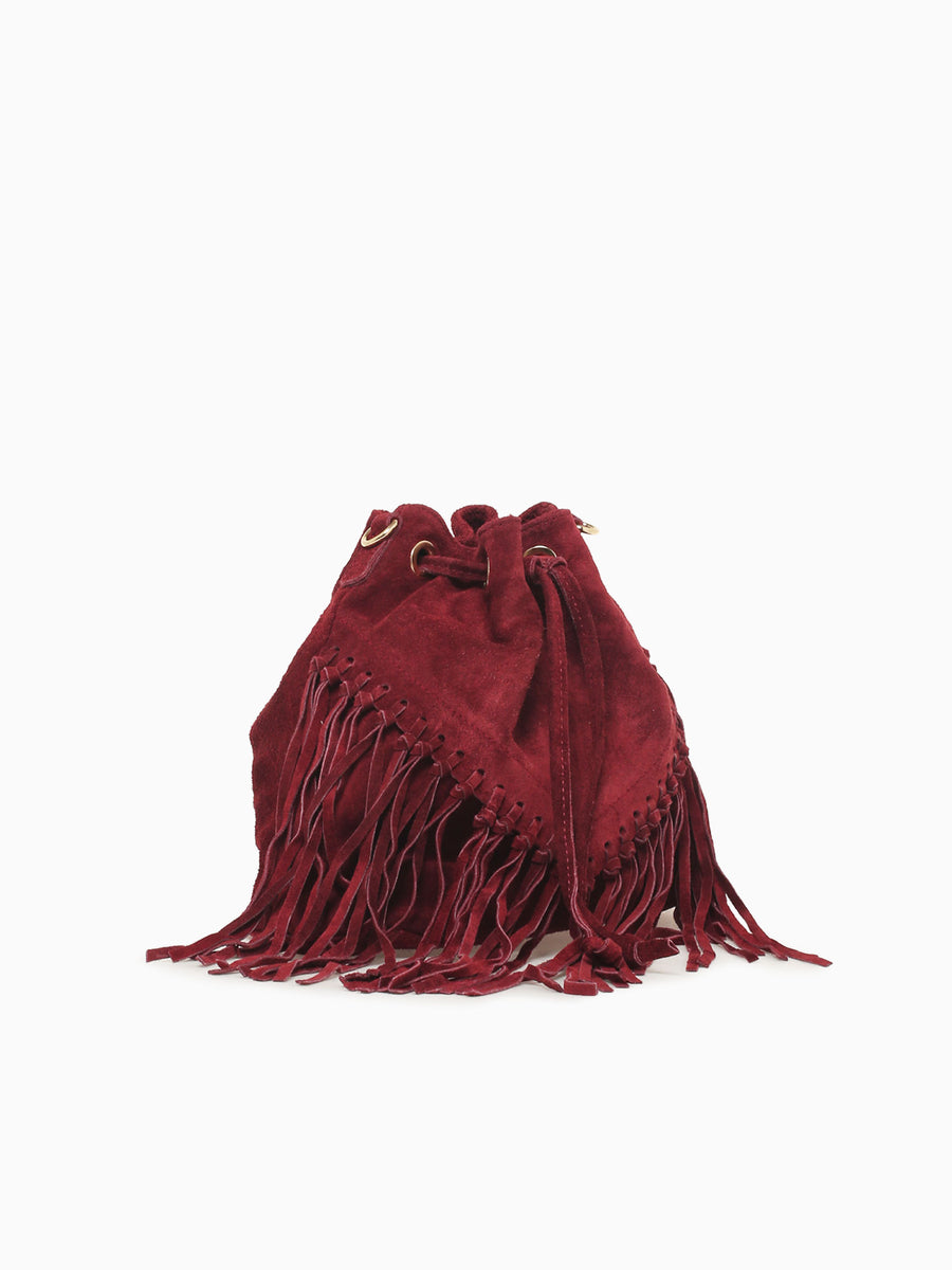 Jolene Red Suede Gold