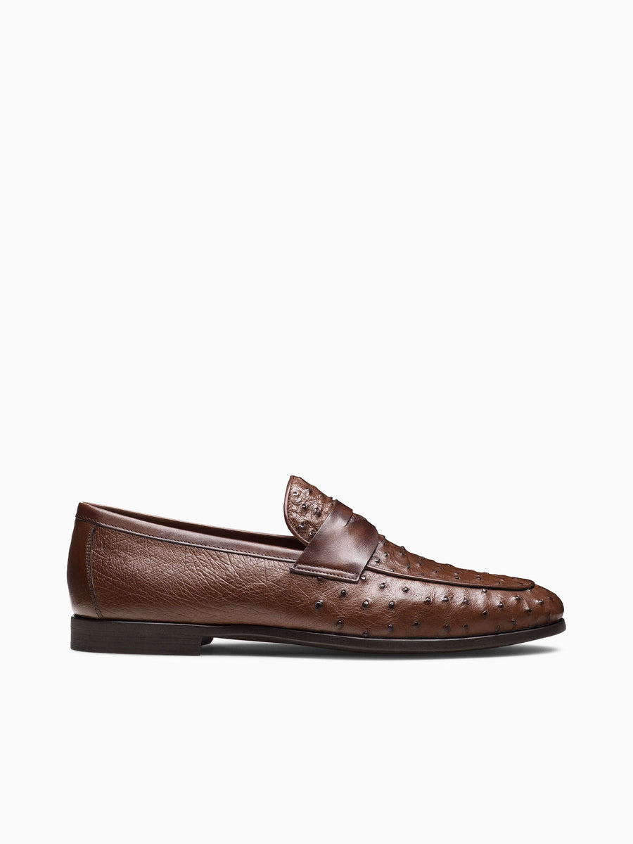 Viggo Tabaco Ostrich Brown / 7 / M