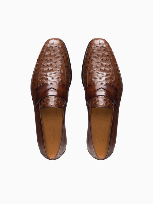 Viggo Tabaco Ostrich Brown / 7 / M