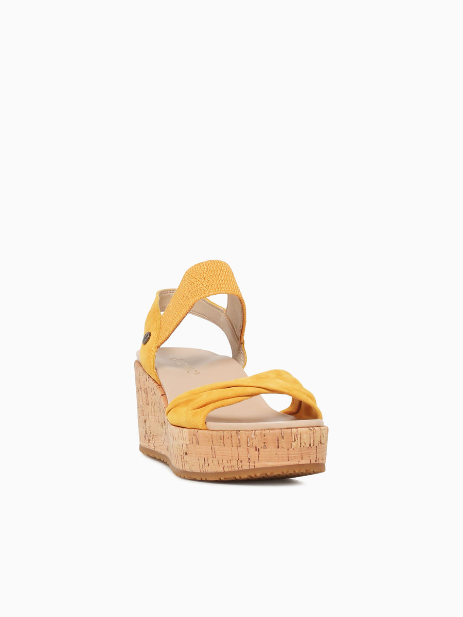 Darla Amber Yellow Suede Yellow / 5 / M