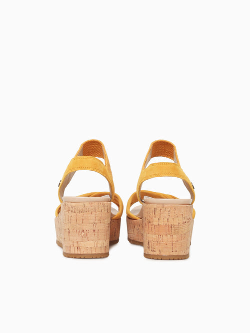 Darla Amber Yellow Suede Yellow / 5 / M