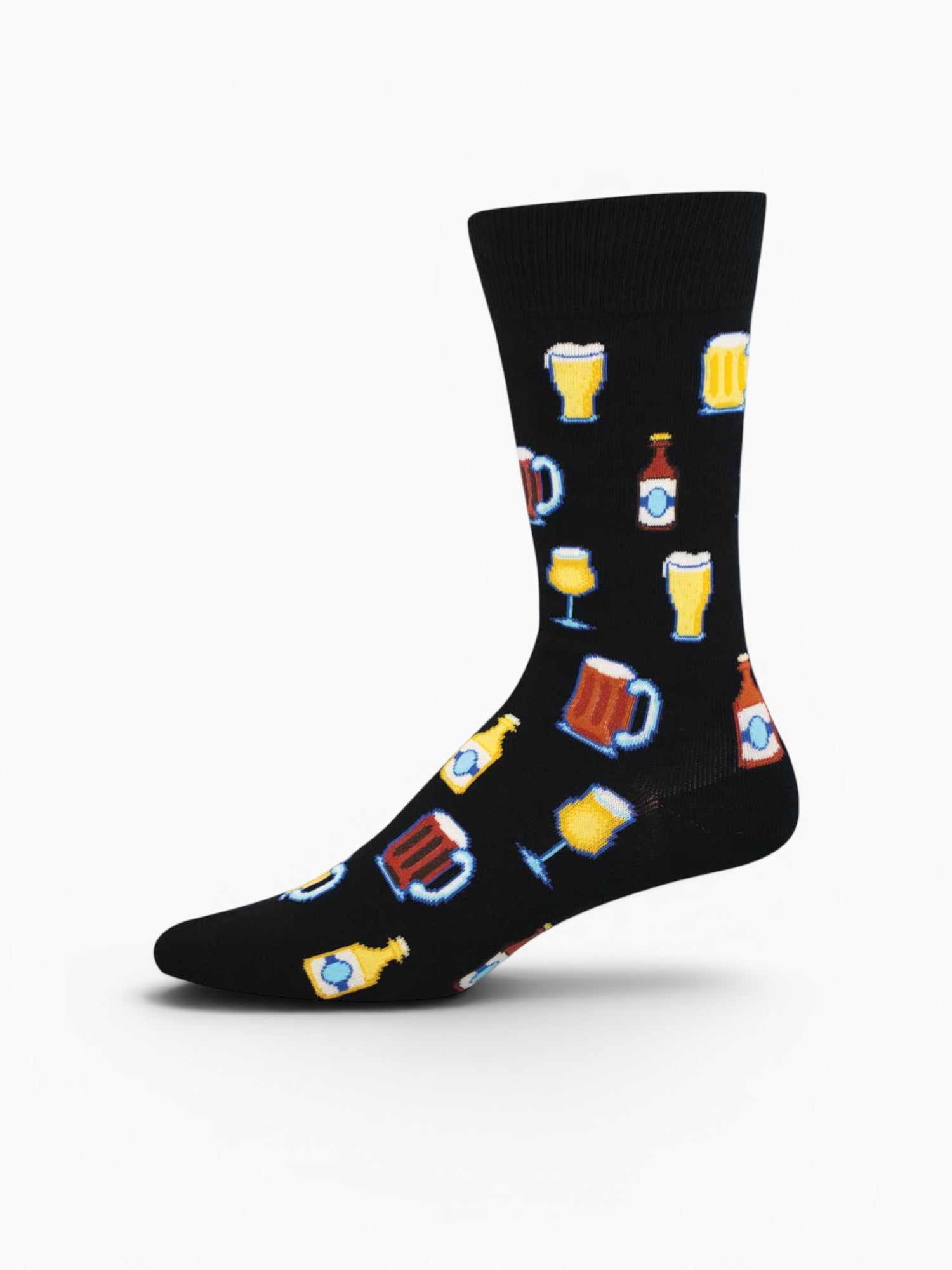 Get Your Beer Glass On Black Cotton Black