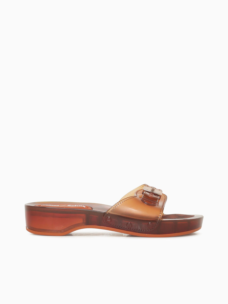 Pescura Heel+scholl Clear Brown Jelly Brown / 5 / M
