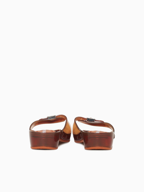Pescura Heel+scholl Clear Brown Jelly Brown / 5 / M