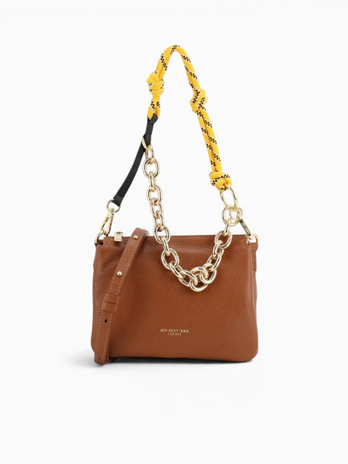Reflex Shoulder Bag Cuoio Scuro Tan