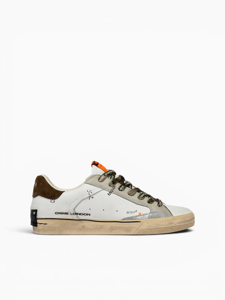 Distressed Lo 19071pp8 10 wht Camo Grn l White / 41 / M