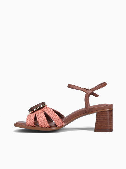 Carmen Terracota Rafia Man made Cognac / 36 / M