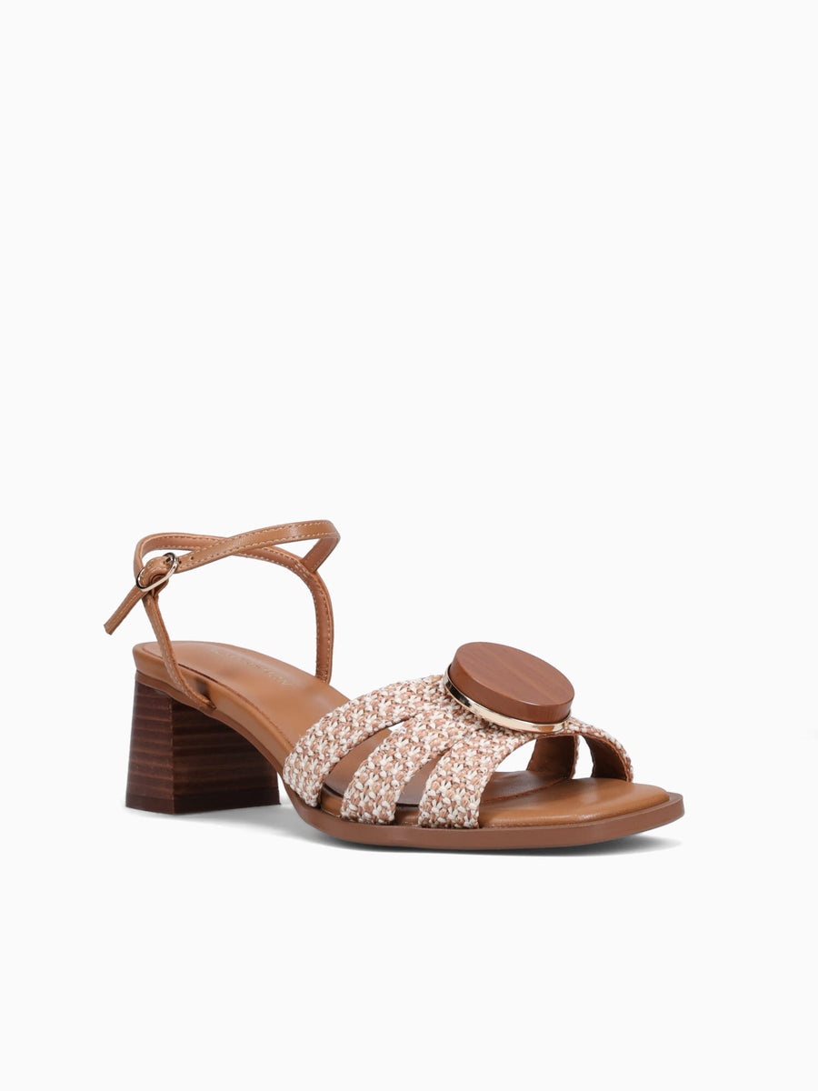 Carmen Tan Beige rafia Man made Tan / 36 / M