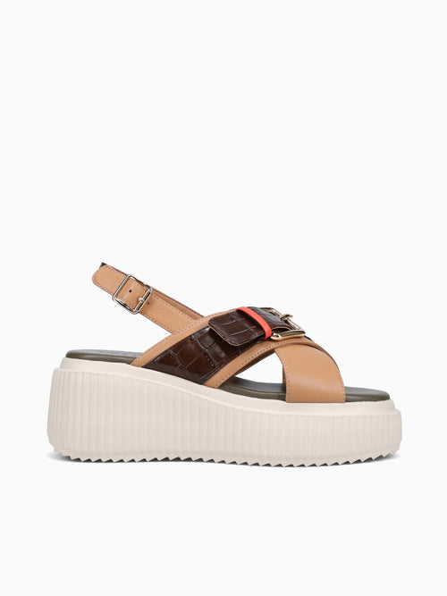 Lagoon Tan Marron leather Tan / 36 / M