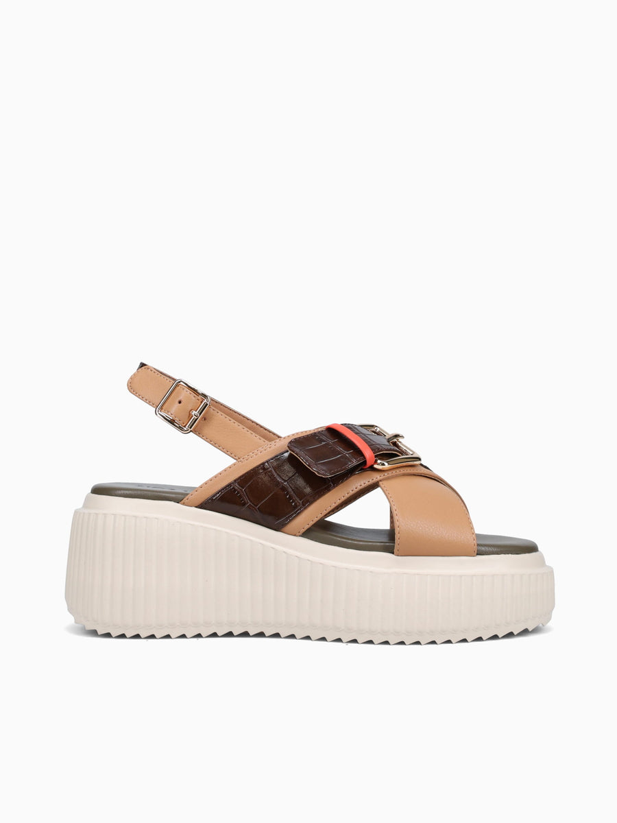 Lagoon Tan Marron leather Tan / 36 / M