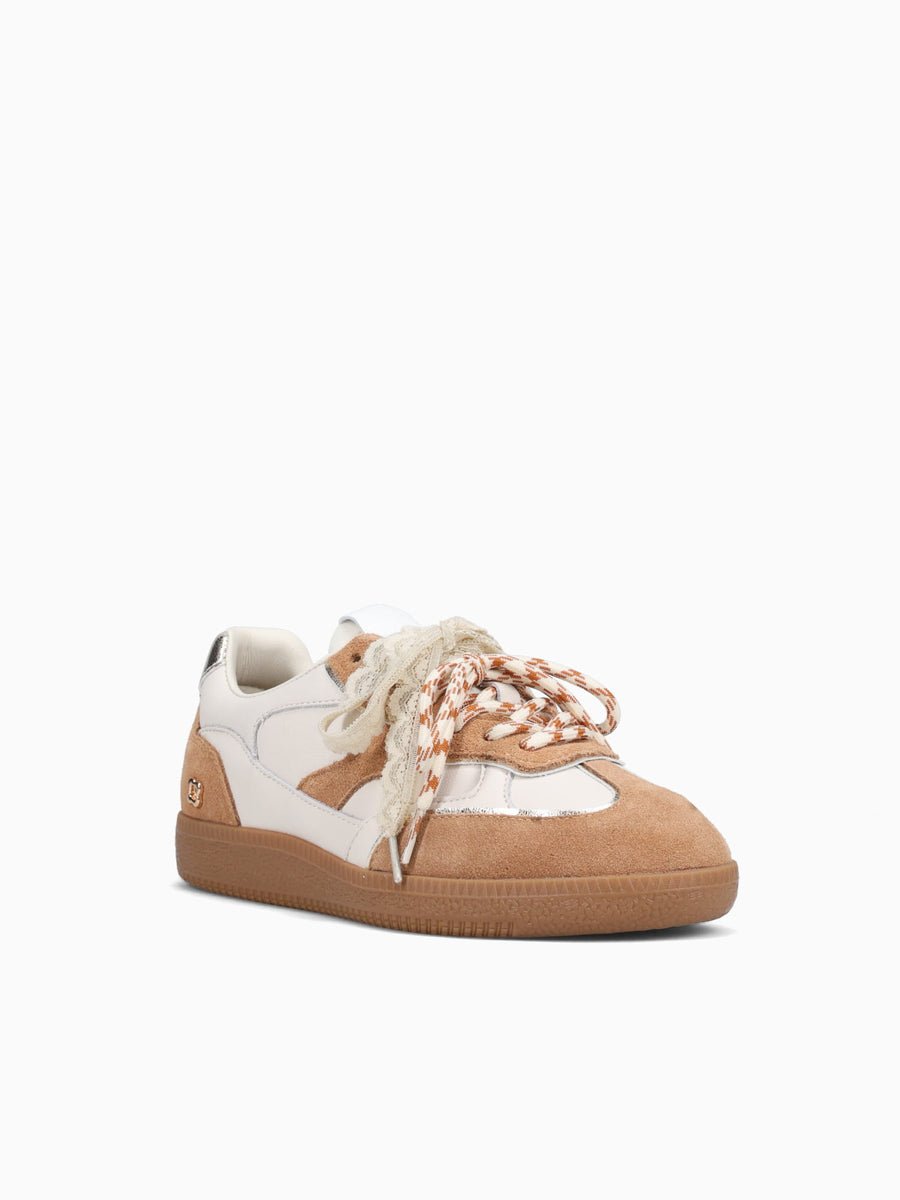 Ten Tan Beige suede Leather Tan / 36 / M