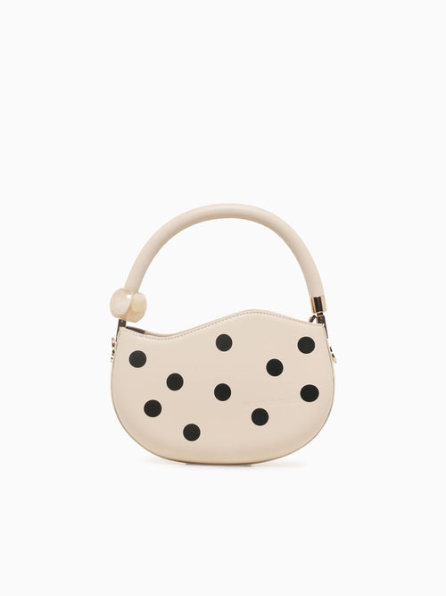 Jennie Polka Dot Cream Black White