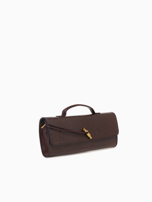 Bianca Top Handle Chocolate Dark Brown