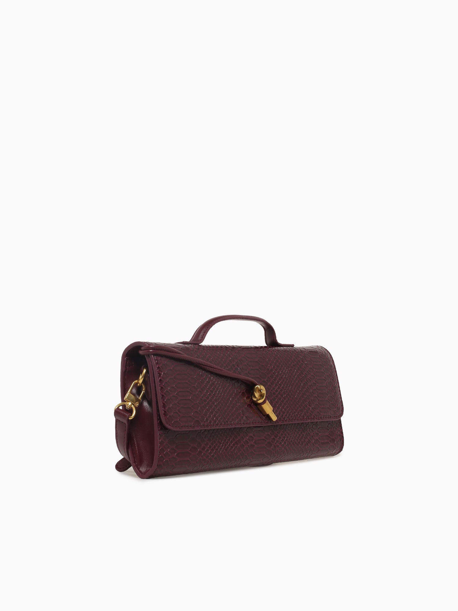 Bianca Top Handle Burgundy Wine