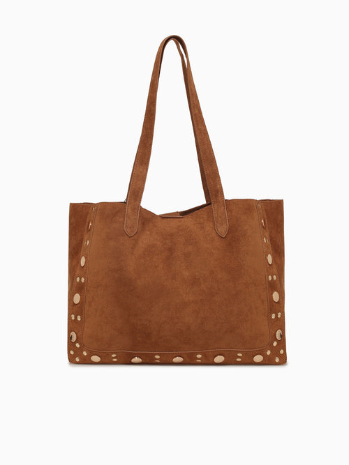 Bella Studed Tote Tan Tan