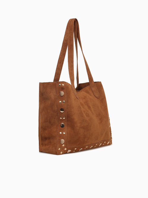 Bella Studed Tote Tan Tan