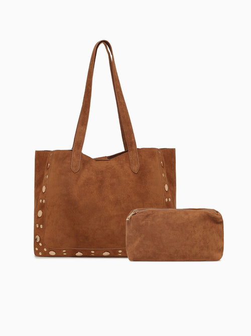 Bella Studed Tote Tan Tan