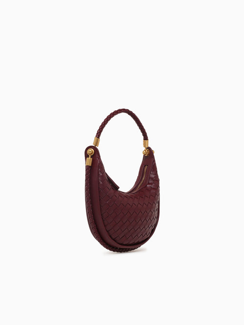 Blossom Mini Shoulder Bag Burgundy Wine