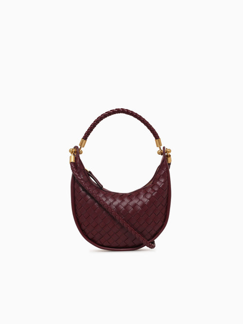 Blossom Mini Shoulder Bag Burgundy Wine