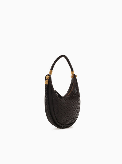 Blossom Mini Shoulder Bag Chocolate Dark Brown