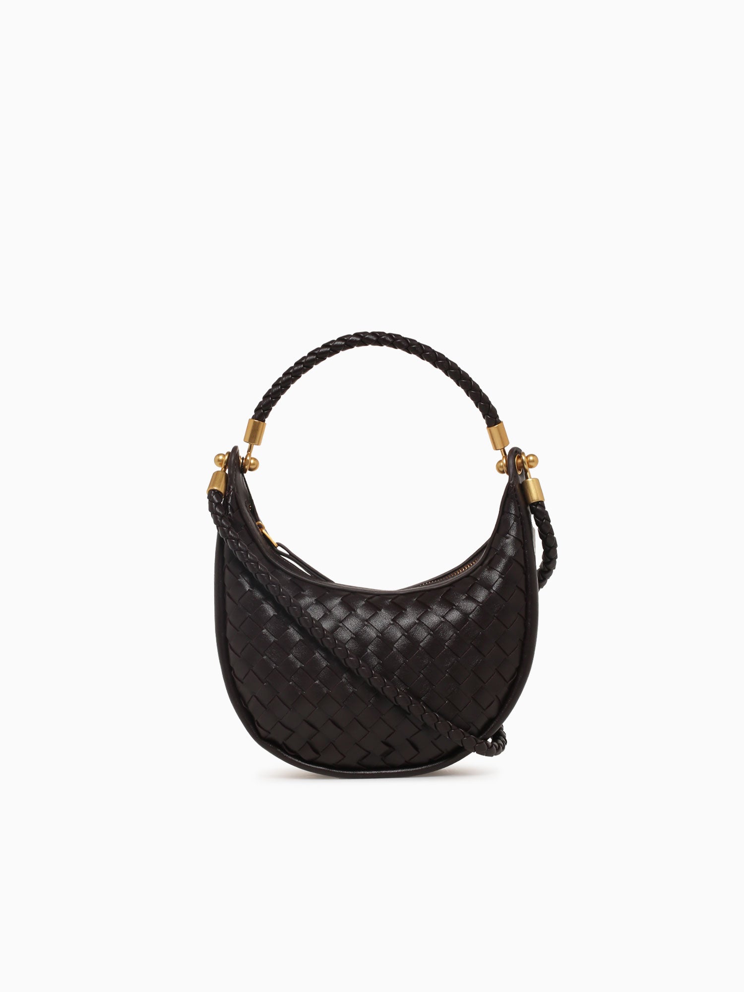 Blossom Mini Shoulder Bag Chocolate Dark Brown