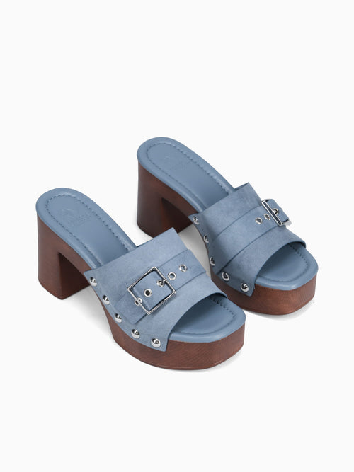 Jade Lt.blue Faux Suede Blue / 5 / M