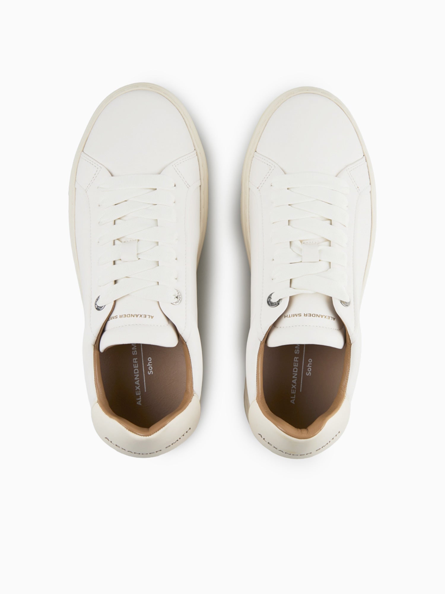 Soho Man  White Leather White / 7 / M