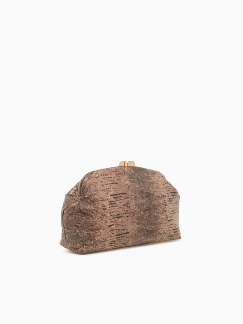 Camille Clutch Brown Brown