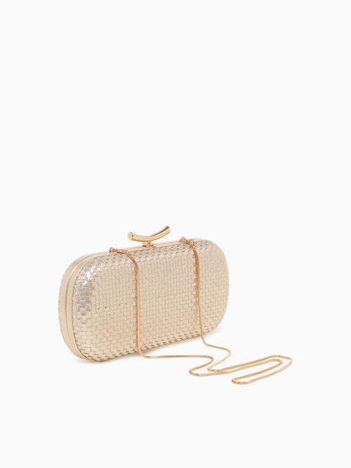 Victoria Clutch Gold Gold