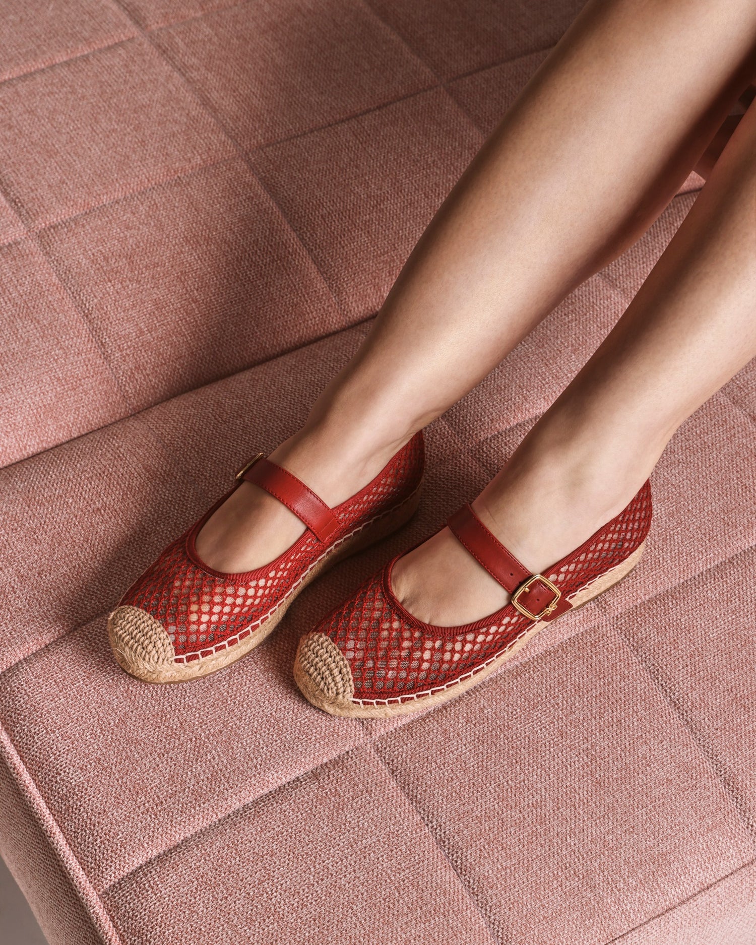 Mackie Mesh Deep Scarlet Mesh