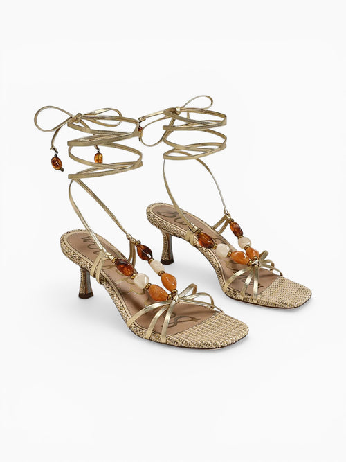 Paloma Amber Gold Leather Gold / 5 / M