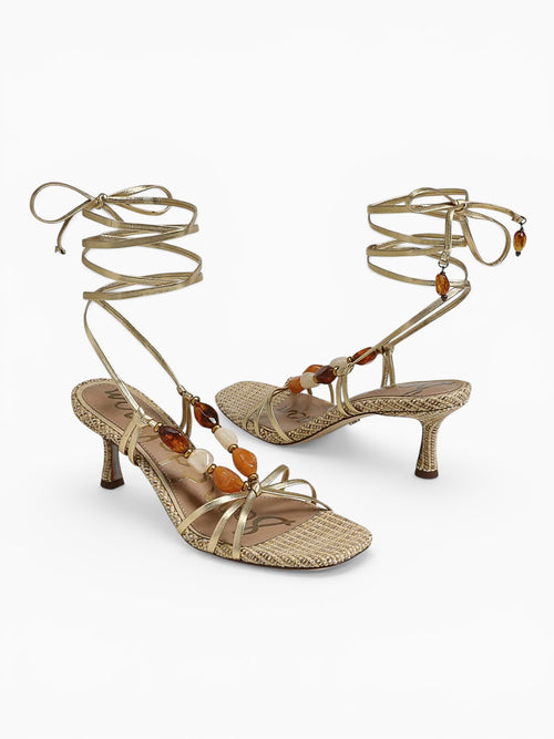 Paloma Amber Gold Leather Gold / 5 / M