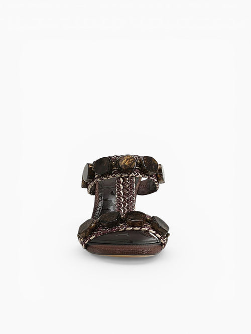 Dante Stone Mocha Multi Rafia Brown / 5 / M