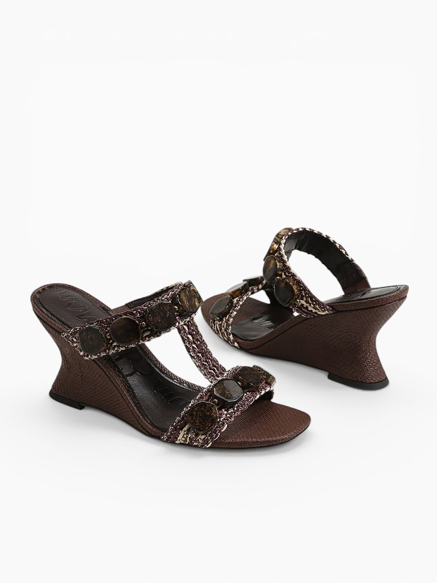 Dante Stone Mocha Multi Rafia Brown / 5 / M