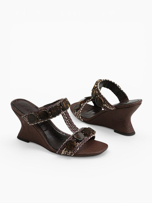 Dante Stone Mocha Multi Rafia Brown / 5 / M