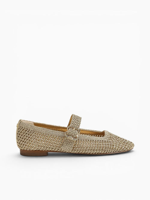 Michaela Knit Amber Gold Metallic Knit Gold / 5 / M