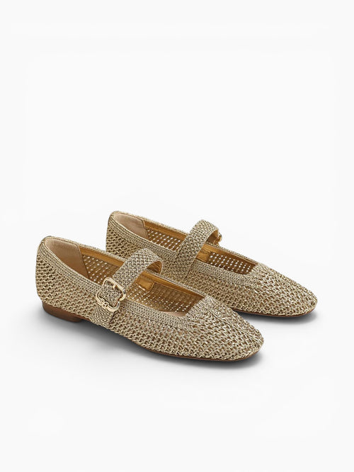Michaela Knit Amber Gold Metallic Knit Gold / 5 / M