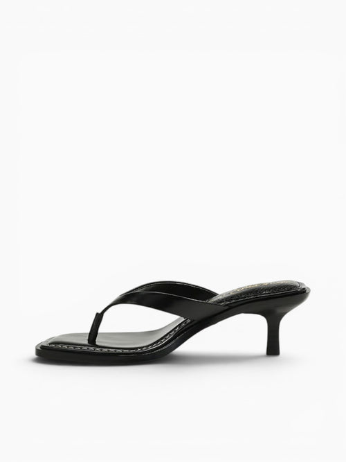 Dollie Black Leather Black / 5 / M