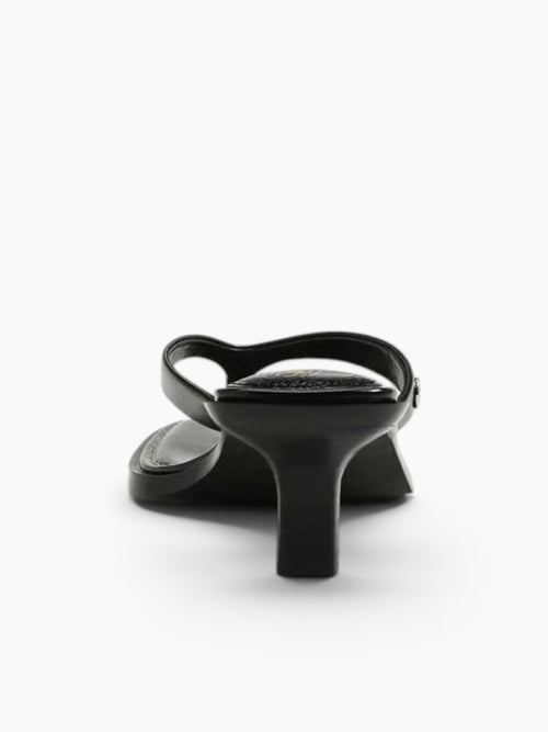 Dollie Black Leather Black / 5 / M