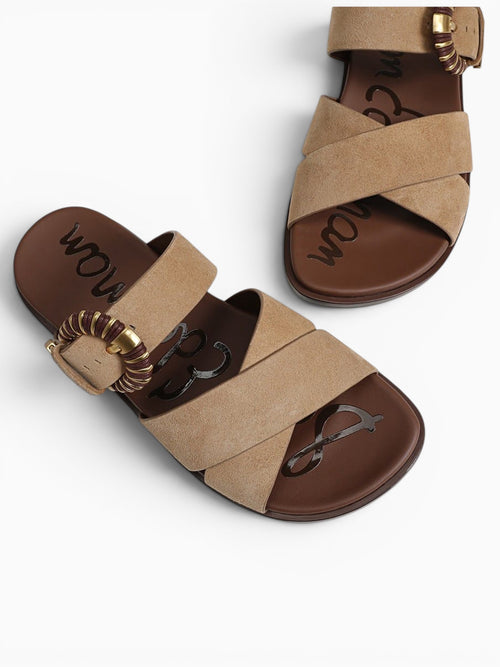 Lucy Bamboo Brown Suede Tan / 5 / M