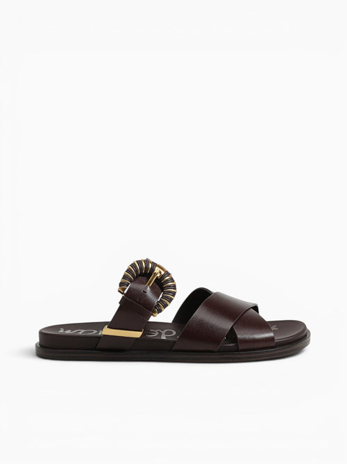 Lucy Marrone Brown Leather Dark Brown / 5 / M
