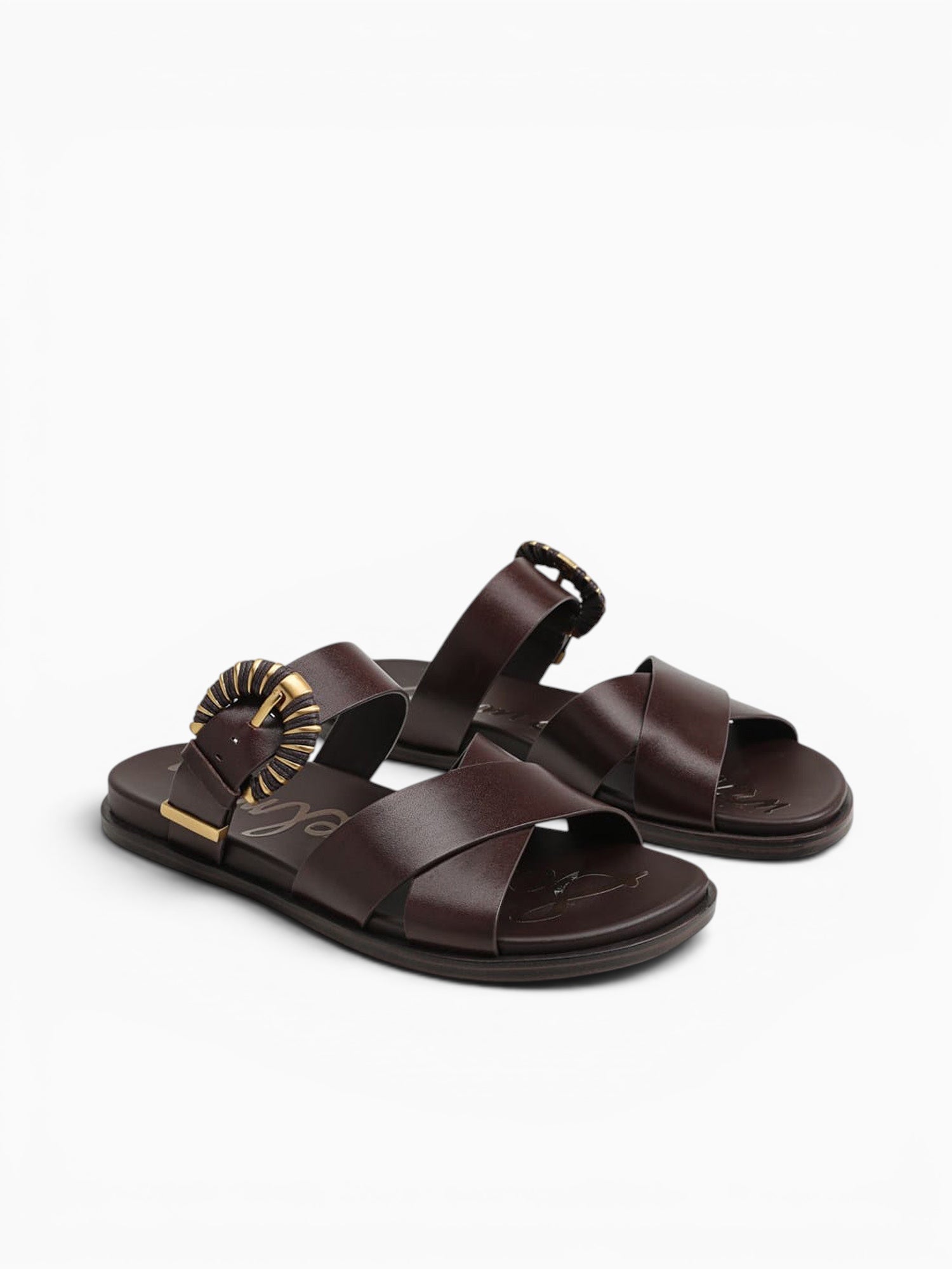 Lucy Marrone Brown Leather Dark Brown / 5 / M