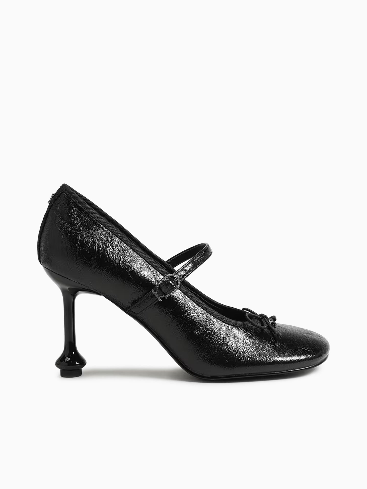 Vivian Black Crinkle Patent Black / 5 / M