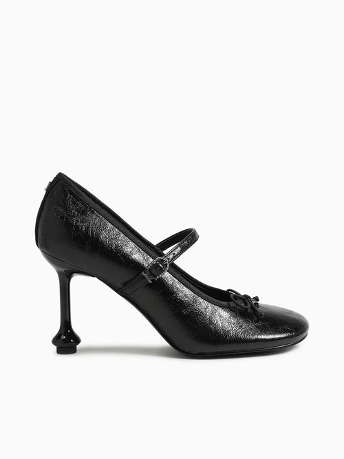 Vivian Black Crinkle Patent Black / 5 / M