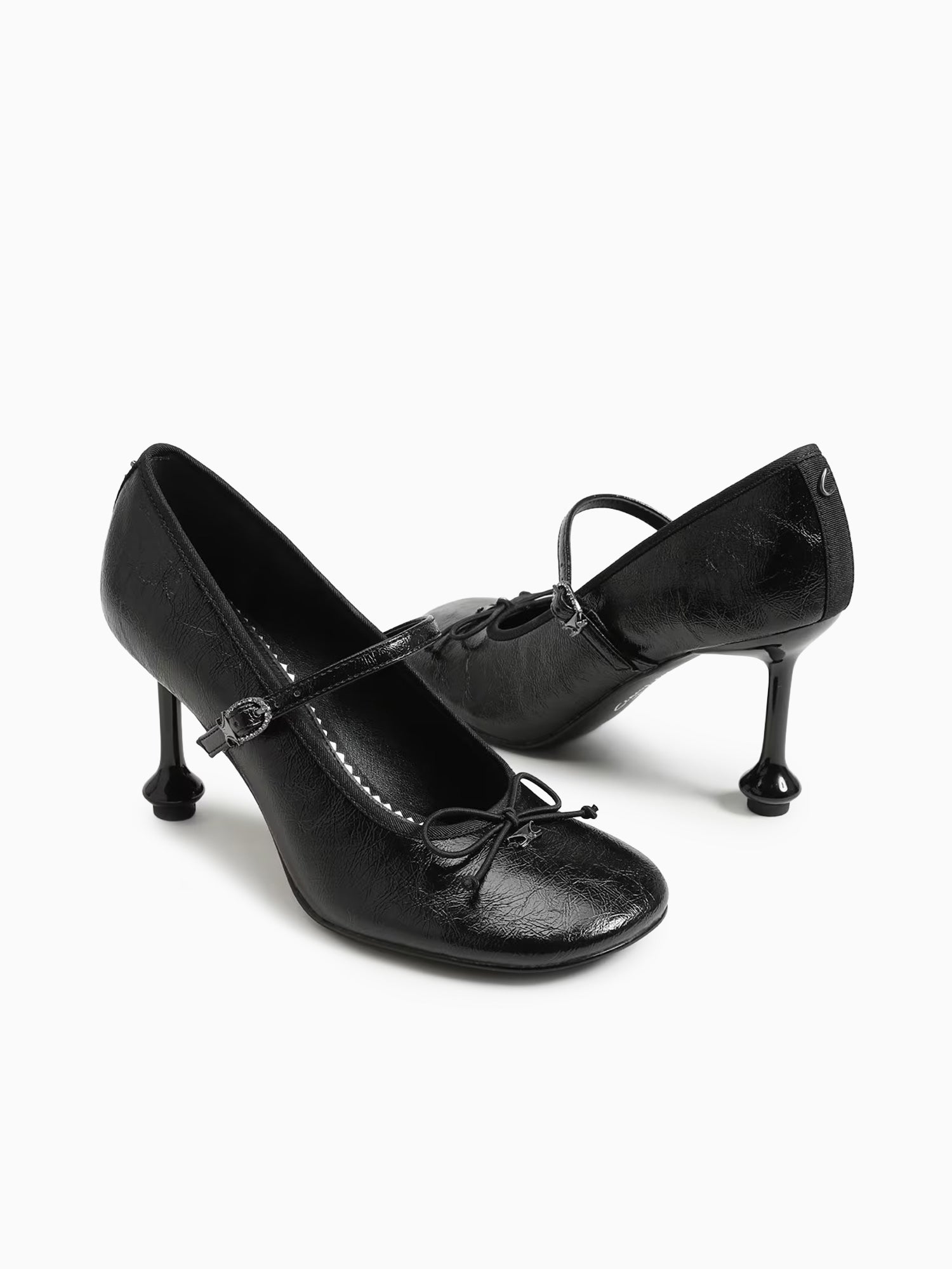 Vivian Black Crinkle Patent Black / 5 / M