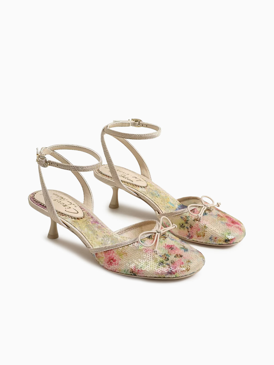 Rosetta Vanilla Bean Multi Sequins Fabri Off White / 5 / M