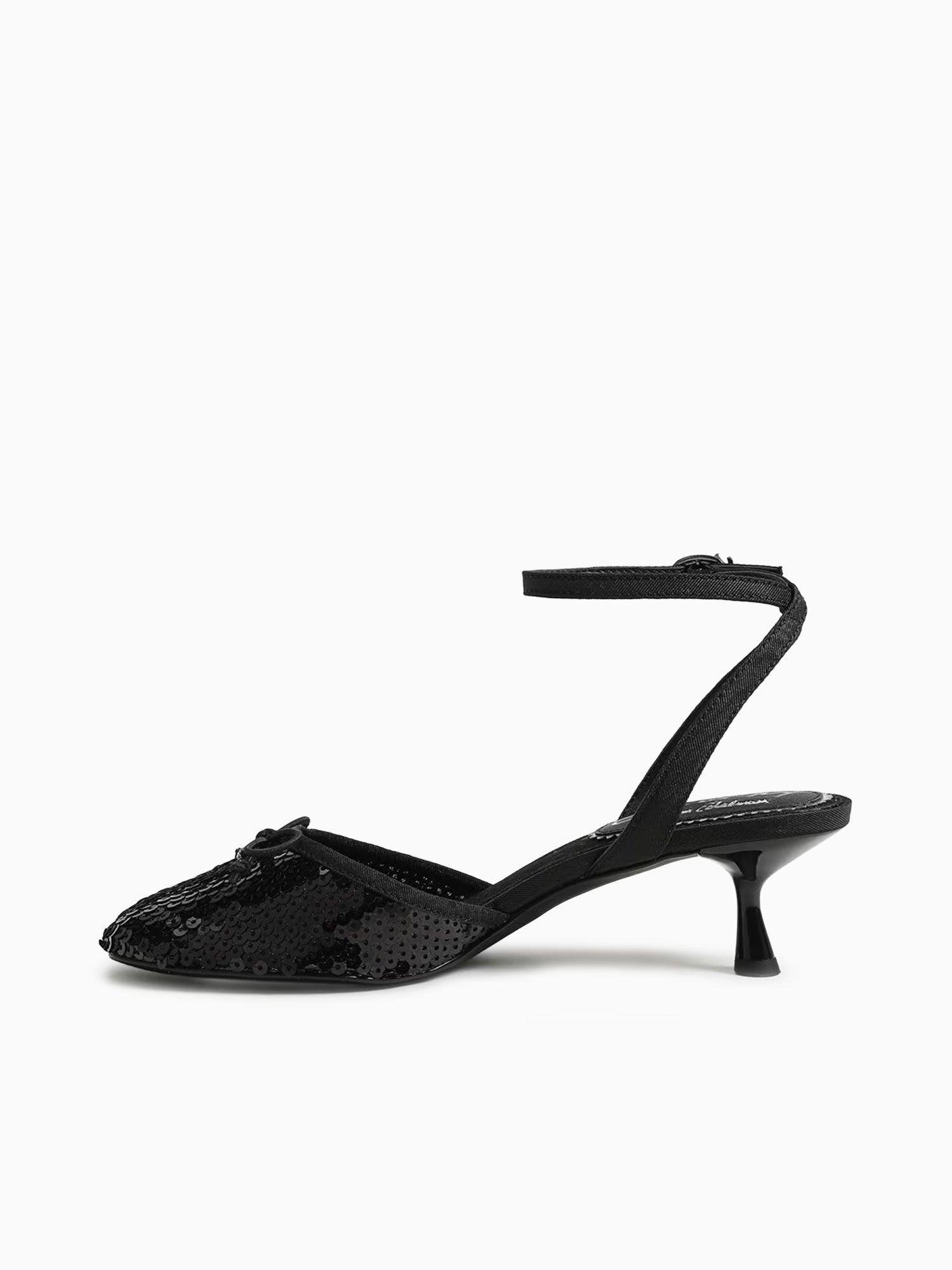 Rosetta Black Sequins Fabric Black / 5 / M