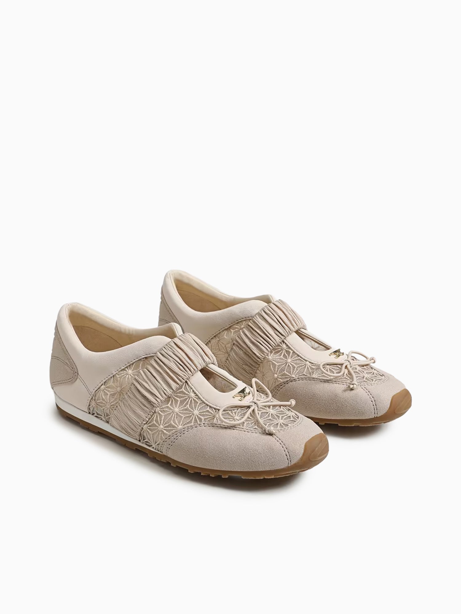 Nara Mesh Vanila Bean Mesh Suede Off White / 5 / M
