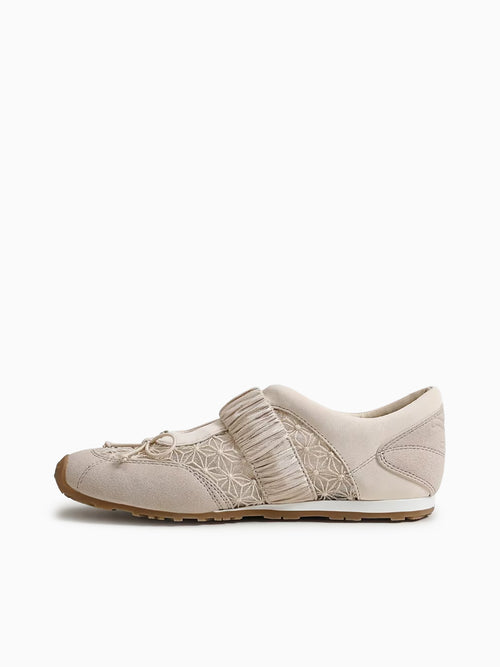 Nara Mesh Vanila Bean Mesh Suede Off White / 5 / M